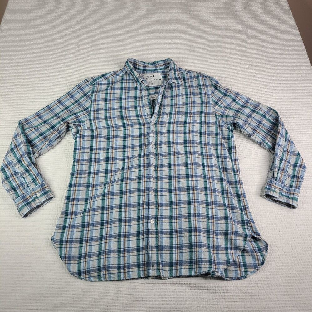 Frank & Eileen "Joedy" Cotton Flannel M Medium Plaid Long Sleeve
